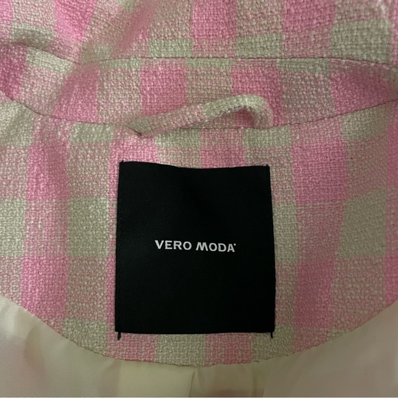 Vero Moda Bree Kae Check Tweed Blazer - Picture 5 of 5